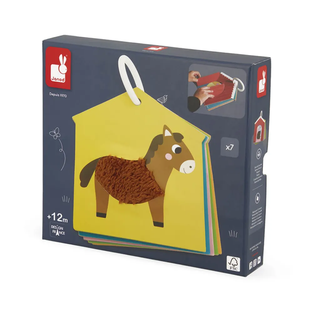 Janod Tracteurs & Animaux De La Ferme|Formes & Couleurs*Cartes Tactiles Ferme