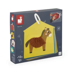 Janod Tracteurs & Animaux De La Ferme|Formes & Couleurs*Cartes Tactiles Ferme
