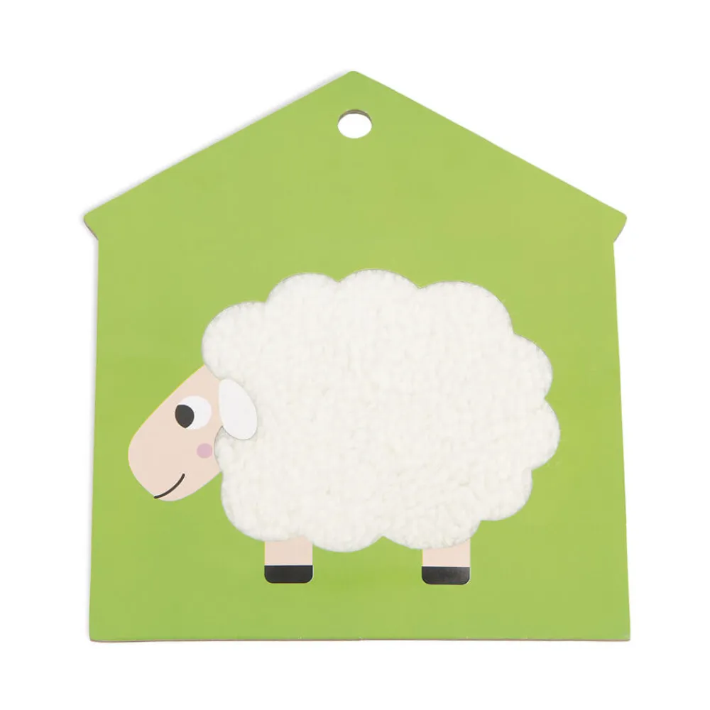 Janod Tracteurs & Animaux De La Ferme|Formes & Couleurs*Cartes Tactiles Ferme