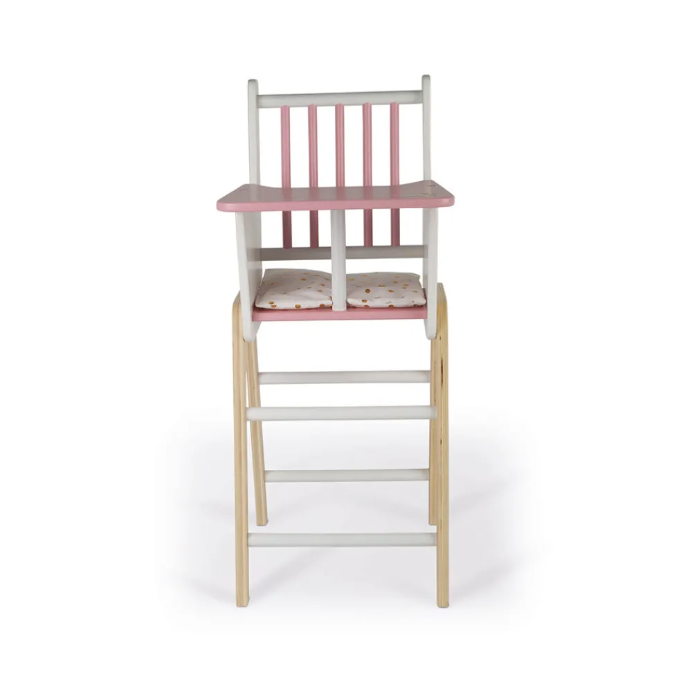 Janod Accessoires Poupons, Poupées & Ménage*Chaise Haute Candy Chic (bois)