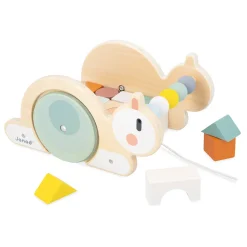 Janod Jouets À Promener & À Pousser*Chariot de Cubes Escargot Sweet Cocoon