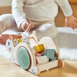 Janod Jouets À Promener & À Pousser*Chariot de Cubes Escargot Sweet Cocoon