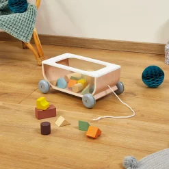 Janod Formes & Couleurs|Cubes & Pyramides*Chariot de Cubes Sweet Cocoon (bois)