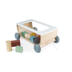Janod Formes & Couleurs|Cubes & Pyramides*Chariot de Cubes Sweet Cocoon (bois)
