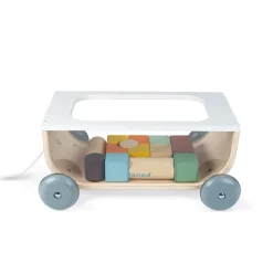 Janod Formes & Couleurs|Cubes & Pyramides*Chariot de Cubes Sweet Cocoon (bois)