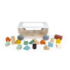 Janod Formes & Couleurs|Cubes & Pyramides*Chariot de Cubes Sweet Cocoon (bois)