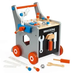 Janod Établis, Outils & Bricolage|Jouets À Bascule, Porteurs & Chariots*Chariot magnétique Brico'Kids (bois)