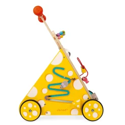 Janod Bouliers, Loopings & Panneaux D'Activités|Manipulation & Encastrement*Chariot Multi-Activités Chat (bois)
