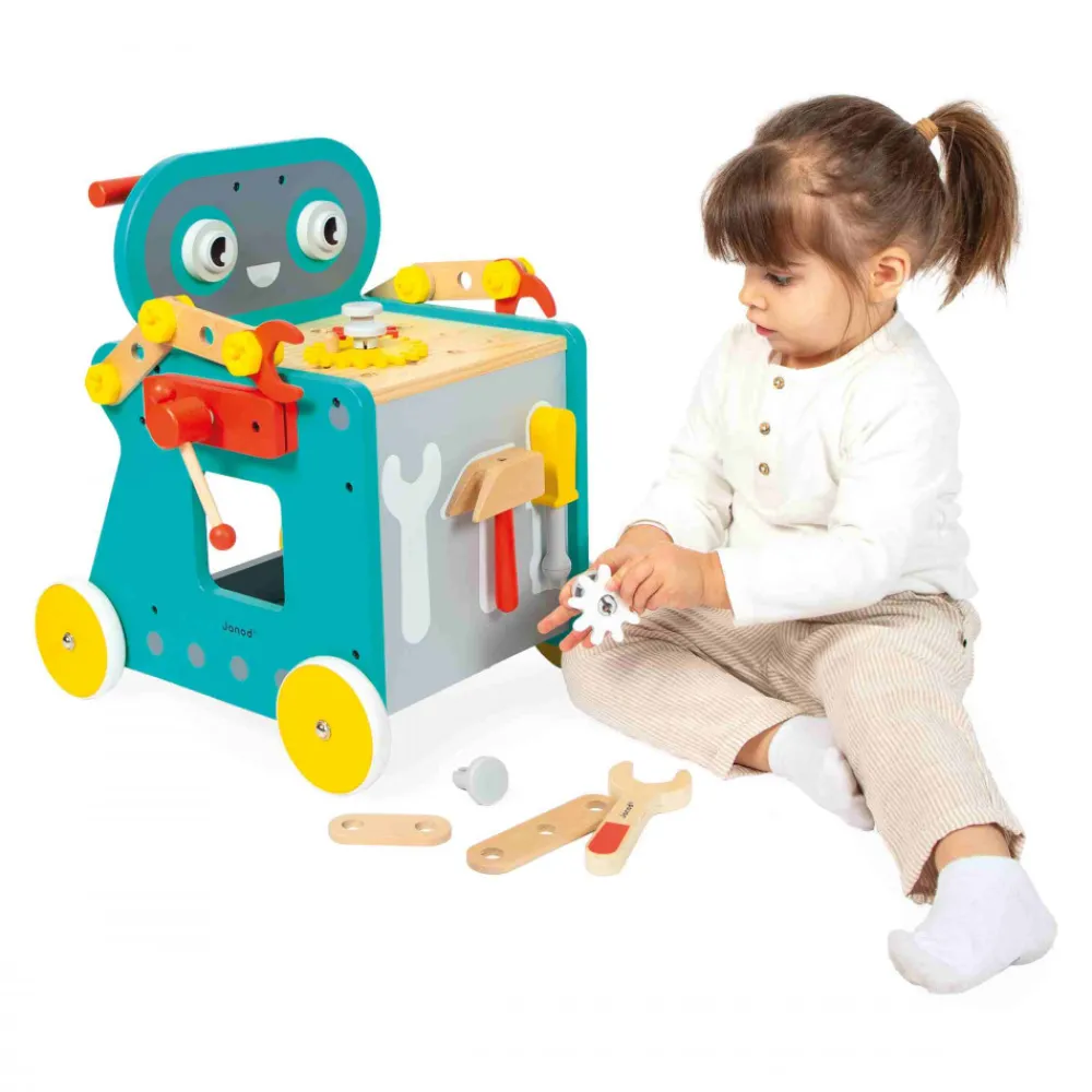 Janod Établis, Outils & Bricolage|Jouets À Bascule, Porteurs & Chariots*Chariot Robot Brico'Kids