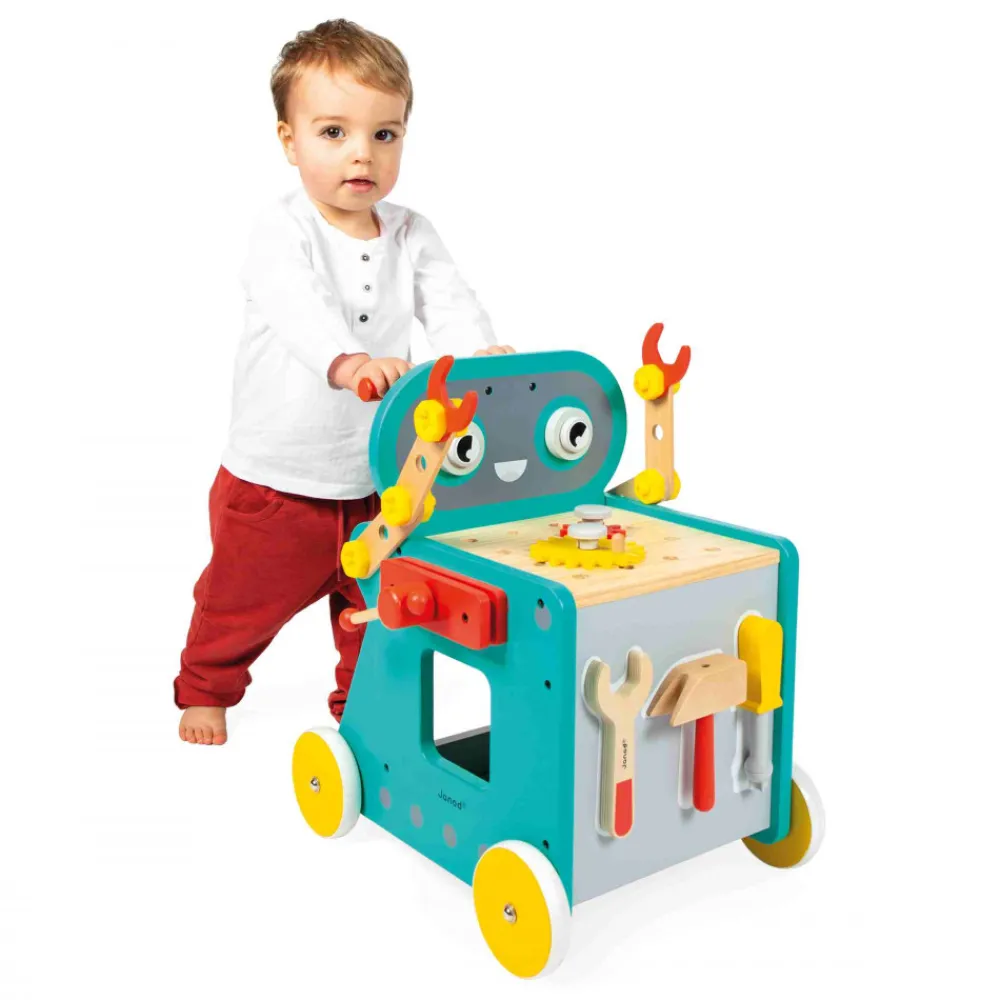 Janod Établis, Outils & Bricolage|Jouets À Bascule, Porteurs & Chariots*Chariot Robot Brico'Kids