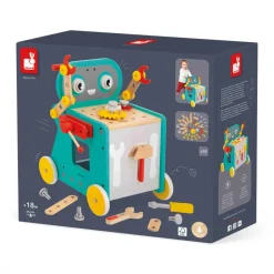 Janod Établis, Outils & Bricolage|Jouets À Bascule, Porteurs & Chariots*Chariot Robot Brico'Kids