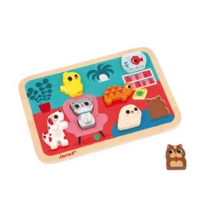 Janod Puzzles En Bois Premier Âge|Puzzles En Bois Premier Âge*Chunky Puzzle Animaux Familiers 7 pièces