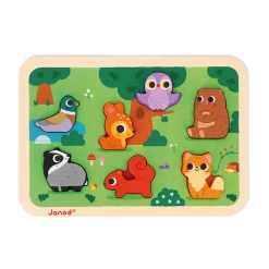 Janod Puzzles En Bois Premier Âge|Puzzles En Bois Premier Âge*Chunky Puzzle Forêt 7 pièces