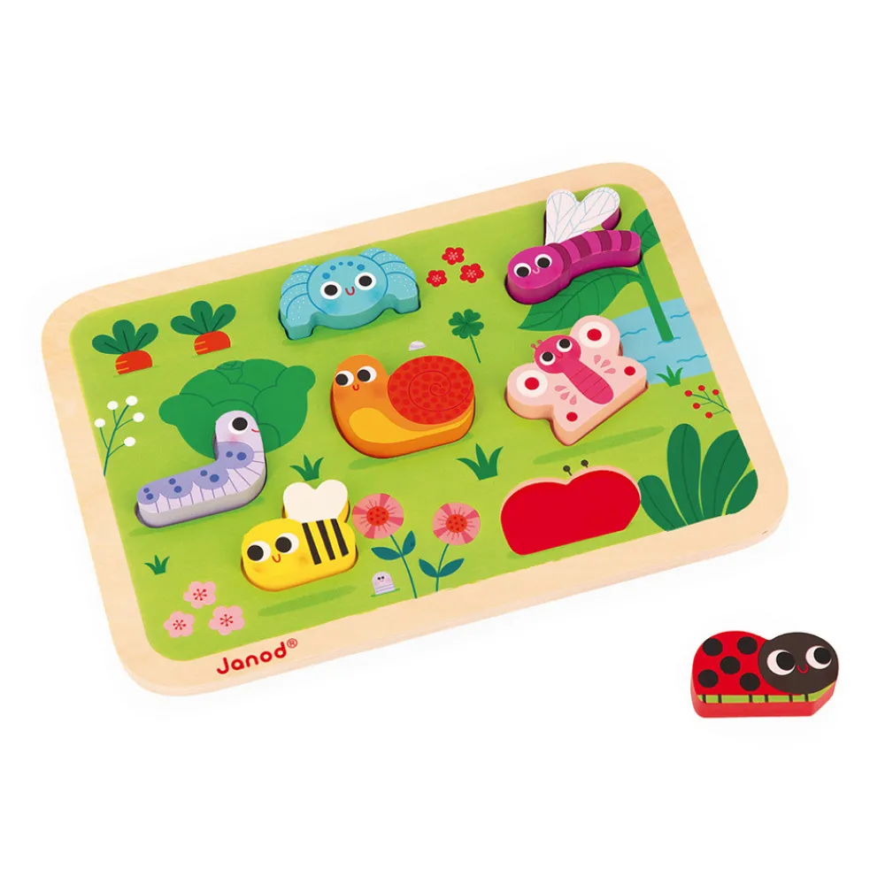 Janod Puzzles En Bois Premier Âge|Puzzles En Bois Premier Âge*Chunky Puzzle Jardin 7 pièces