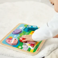 Janod Puzzles En Bois Premier Âge|Puzzles En Bois Premier Âge*Chunky Puzzle Véhicules 7 pièces