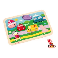 Janod Puzzles En Bois Premier Âge|Puzzles En Bois Premier Âge*Chunky Puzzle Véhicules 7 pièces