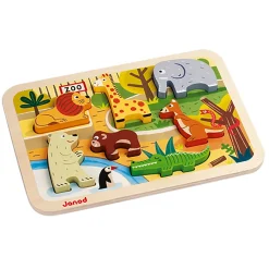 Janod Puzzles En Bois Premier Âge|Puzzles En Bois Premier Âge*Chunky Puzzle Zoo 7 pièces