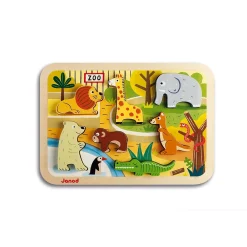 Janod Puzzles En Bois Premier Âge|Puzzles En Bois Premier Âge*Chunky Puzzle Zoo 7 pièces