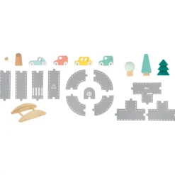 Janod Trains & Circuits|Véhicules, Garages & Voitures*Circuit en Feutrine Bolid