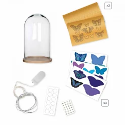 Janod Créations 3D|Collection "Les Ateliers Déco"*Cloche Lumineuse Papillons à Créer