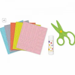 Janod Tampons & Papeterie*Coffret Créatif Découpage et Collage - 4 ans