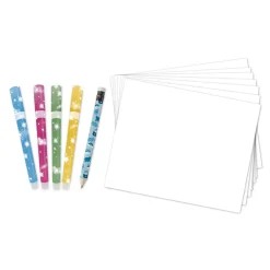 Janod Peinture Par Numéro & Coloriage*Coffret Créatif Dessin 20 Coloriages avec Feutres pailletés