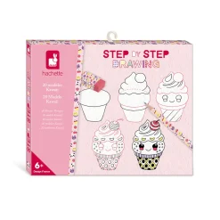 Janod Peinture Par Numéro & Coloriage*Coffret Créatif Dessin 20 Modèles Kawaii
