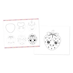 Janod Peinture Par Numéro & Coloriage*Coffret Créatif Dessin 20 Modèles Kawaii