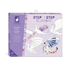 Janod Peinture Par Numéro & Coloriage*Coffret Créatif Dessin 20 Modèles Fantasy