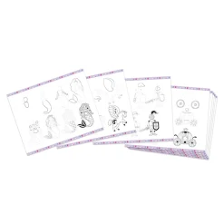 Janod Peinture Par Numéro & Coloriage*Coffret Créatif Dessin 20 Modèles Fantasy