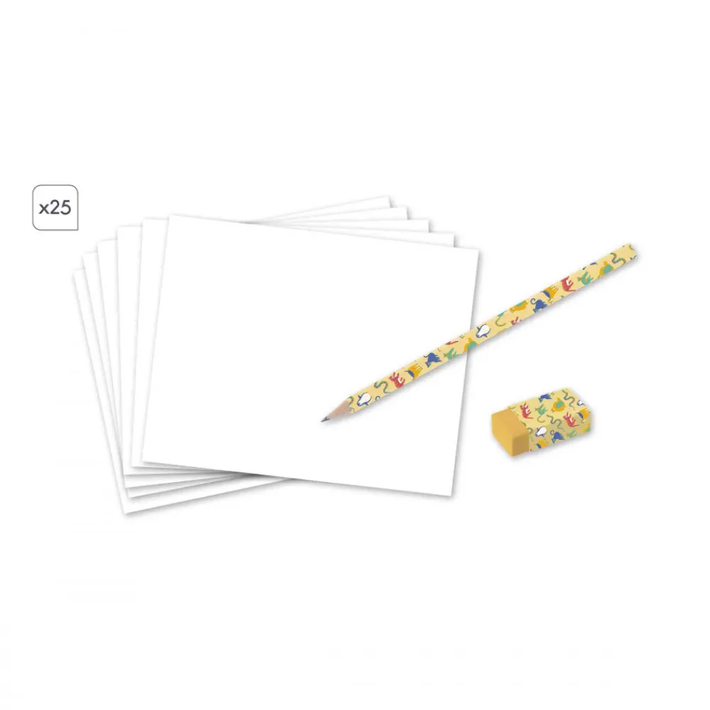 Janod Peinture Par Numéro & Coloriage*Coffret Créatif Dessin 20 Modèles Animaux