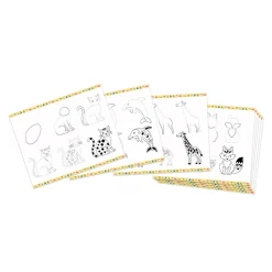 Janod Peinture Par Numéro & Coloriage*Coffret Créatif Dessin 20 Modèles Animaux