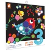 Janod Mosaïques & Gommettes*Coffret Créatif Gommettes Rondes - 3 ans
