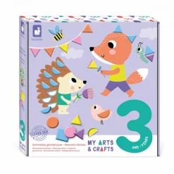 Janod Mosaïques & Gommettes*Coffret créatif Gommettes Géométriques - 3 ans