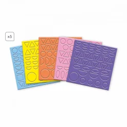 Janod Mosaïques & Gommettes*Coffret créatif Gommettes Géométriques - 3 ans