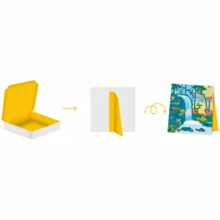 Janod Mosaïques & Gommettes*Coffret Créatif Gommettes et Décors Jungle - 5 ans