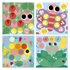 Janod Mosaïques & Gommettes*Coffret Créatif Gommettes Autour de l'étang - 2 ans
