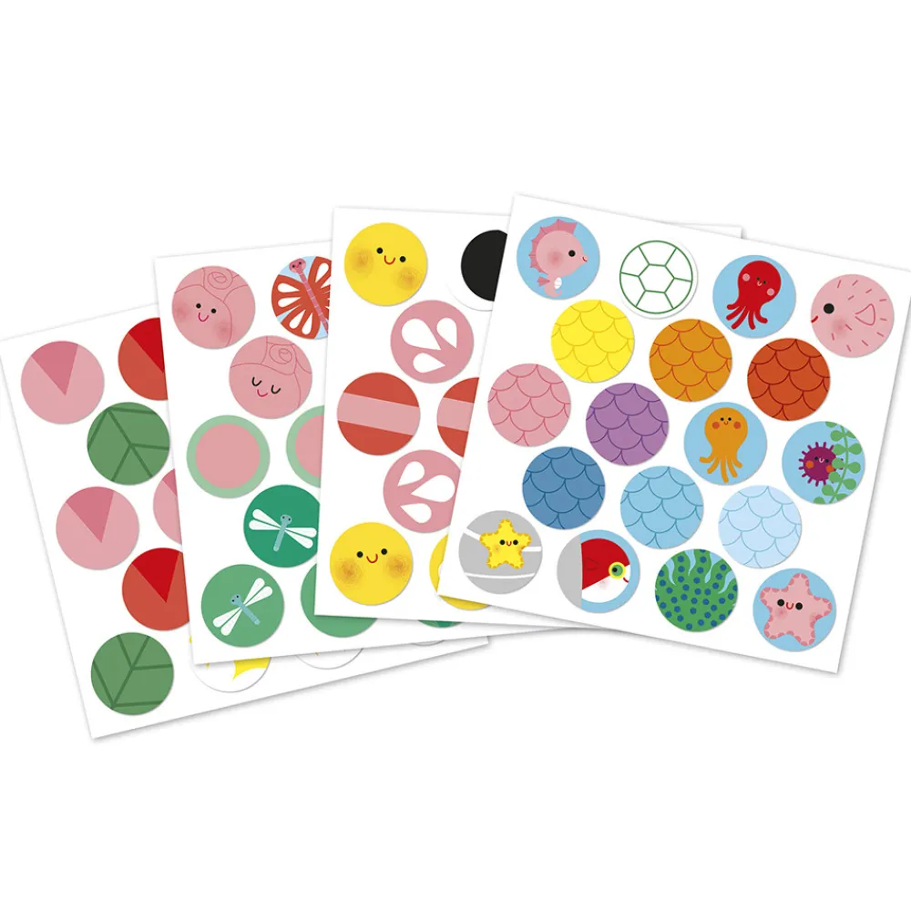 Janod Mosaïques & Gommettes*Coffret Créatif Gommettes Autour de l'étang - 2 ans