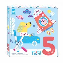 Janod Tampons & Papeterie*Coffret Créatif Graphisme - 5 ans