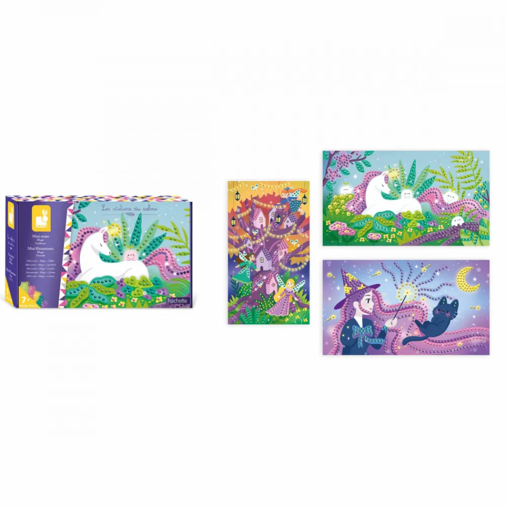 Janod Sable, Paillettes, Dorure & Strass|Collection "Les Ateliers Du Calme"*Coffret créatif Mini Strass Magie