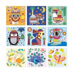 Janod Peinture Par Numéro & Coloriage|Mosaïques & Gommettes*Coffret Créatif Multiactivités - 4 ans