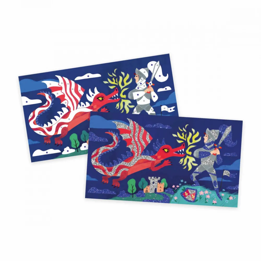 Janod Sable, Paillettes, Dorure & Strass|Collection "Les Ateliers Du Calme"*Coffret créatif Paillettes Héros