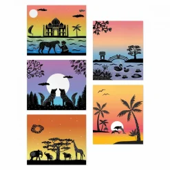 Janod Peinture Par Numéro & Coloriage*Coffret Créatif Peinture Sunset Lover