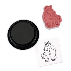Janod Tampons & Papeterie*Coffret de 15 Tampons Unicorn Stampinoo