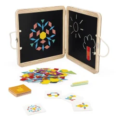 Janod Jeux Éducatifs Maternelle|Jeux Éducatifs Magnétiques*Coffret Magnétique Géométrique