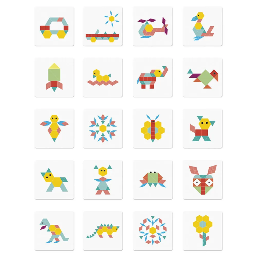 Janod Jeux Éducatifs Maternelle|Jeux Éducatifs Magnétiques*Coffret Magnétique Géométrique