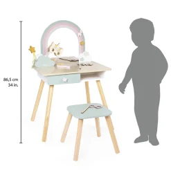 Janod Tables & Mobilier|Beauté*Coiffeuse en bois et accessoires Licorne