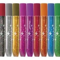 Janod Peinture Par Numéro & Coloriage|Tampons & Papeterie*Colle à Paillettes x9 tubes