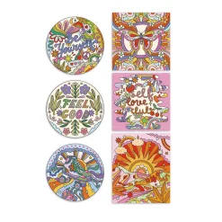 Janod Peinture Par Numéro & Coloriage|Collection "Les Ateliers Du Calme"*Contours Et Motifs Pailletés Dreamland