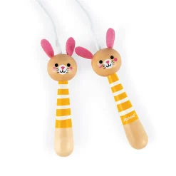 Janod Sports & Activités D'Extérieur*Corde à Sauter Lapin Happy Garden (bois)